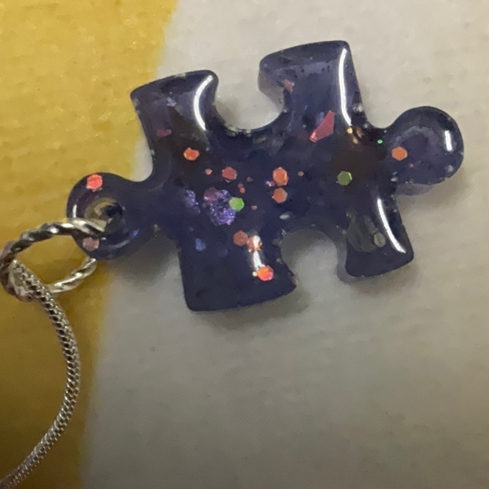 Autism Awareness Necklace 925 Sterling Silver